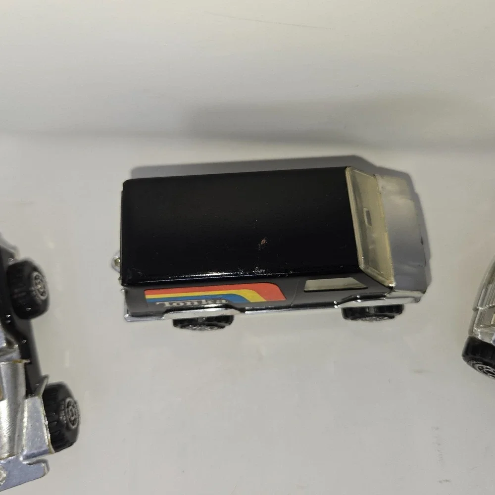 Tonka Chrome Rainbow Pressed Steel Lot of 5 1979 4 x 4 Truck Jeep Van Race Car